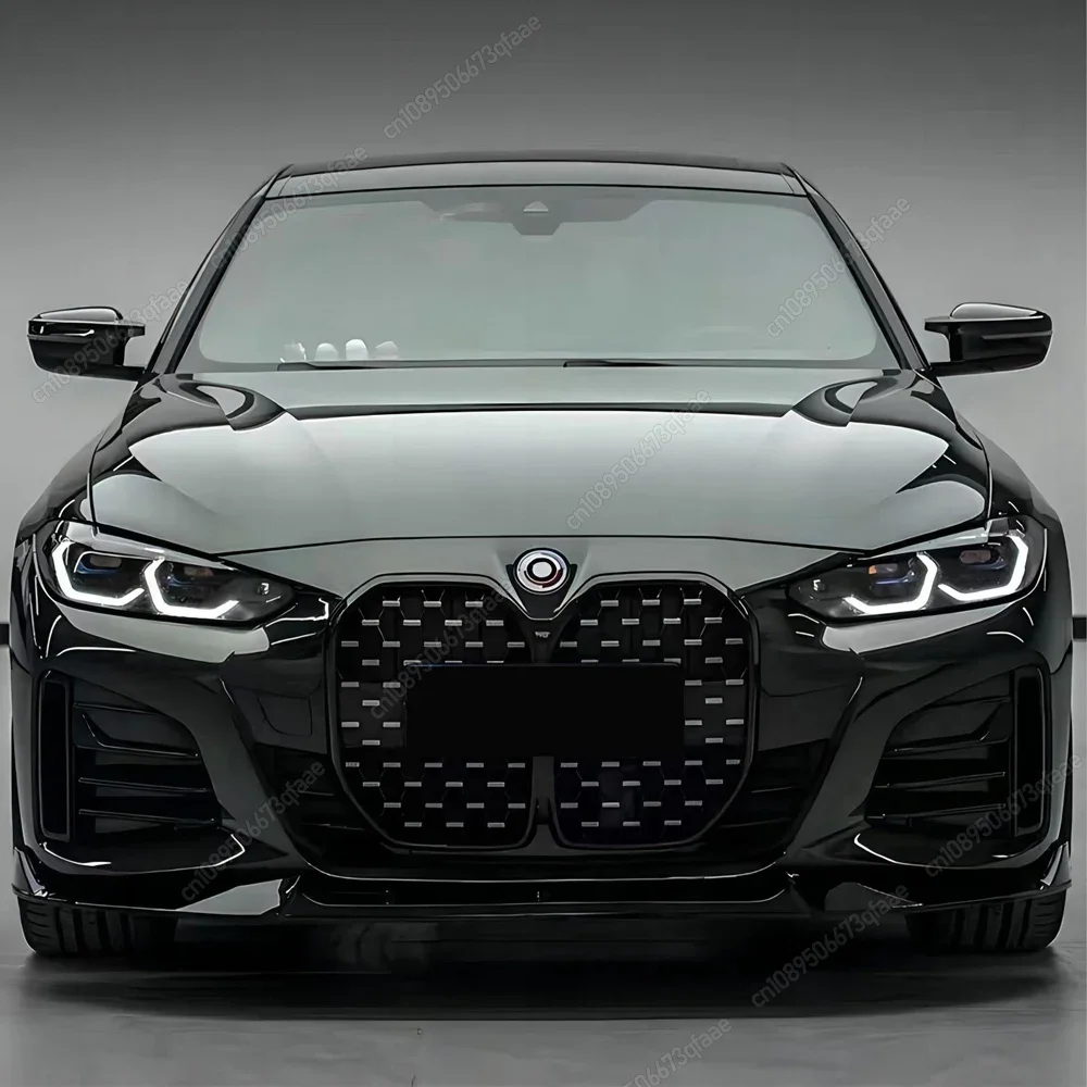 Mp 스타일 M 스포츠 프론트 범퍼 스플리터 립 디퓨저, BMW 4 시리즈 G24 G26 420i 430i i4 M50 그란 쿠페 4 도어 2021-2024, 3 개