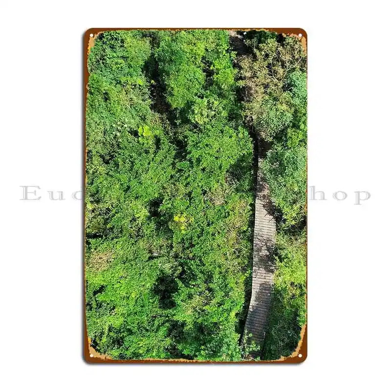 Bridge In Poster Targa In Metallo Verde Crea Un Design Classico Crea Poster Con Segno Di Latta