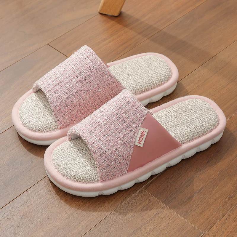 Breathable Open Toe Slippers - Non-Slip Indoor Slides for Men and Women