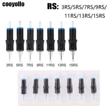 

10pc Professional Charmant Machine Tattoo Cartridge Needles RL/RM/M1/RS Eyebrow lip Tattoo Makeup Pen Disposable Sterilized Tool