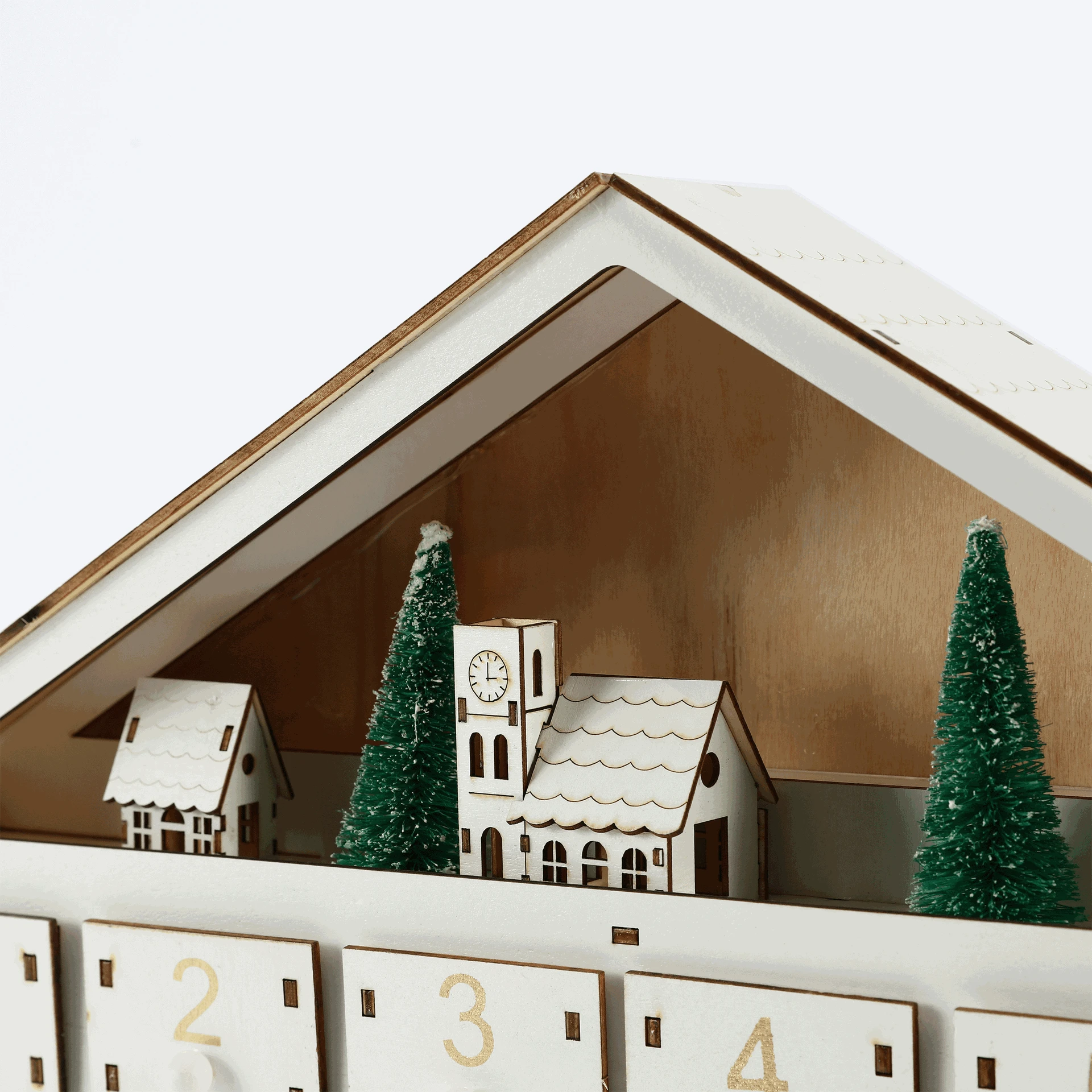 Advent Calendar Empty Luxury Cardboard Paper Gift Countdown Christmas Advent Calendar Box Ornament