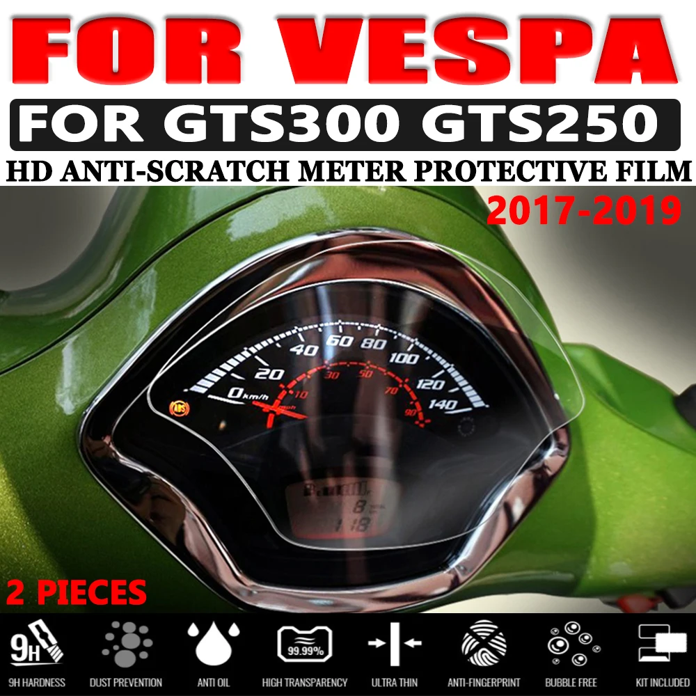 

For Vespa GTS300 GTS250 GTS 300 GTS 250 2017 2018 2019 Motocycle Cluster Scratch Protection Film Screen Protector Accessories