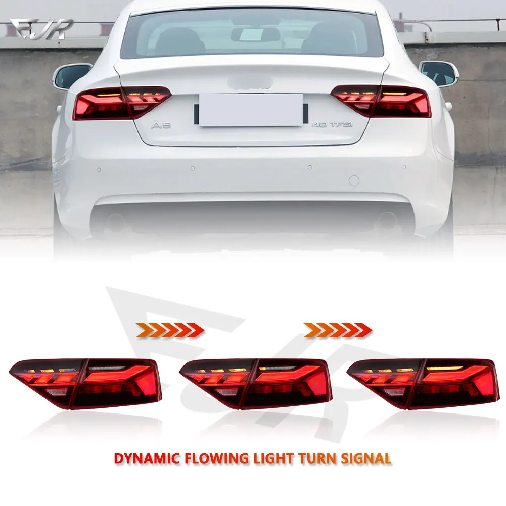 For Audi A5 Taillight Assembly 2008-2016 Old to New S5 Dynamic DRL