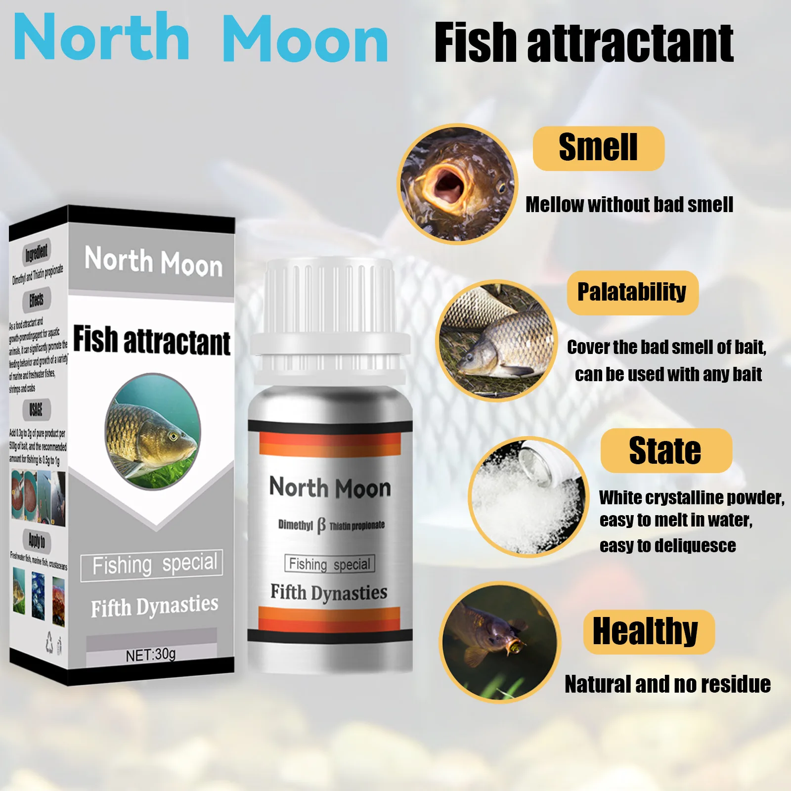 Fishing Lure Fishing Attractant 1 Pc 30g Fishing Lure Additive Portable Agent for Freshwater and Seawater Fish