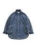 Men's Jacket Indigo Pockets Loose Fit Japanese Style Casual Vintage Clothes Spring Autumn 1