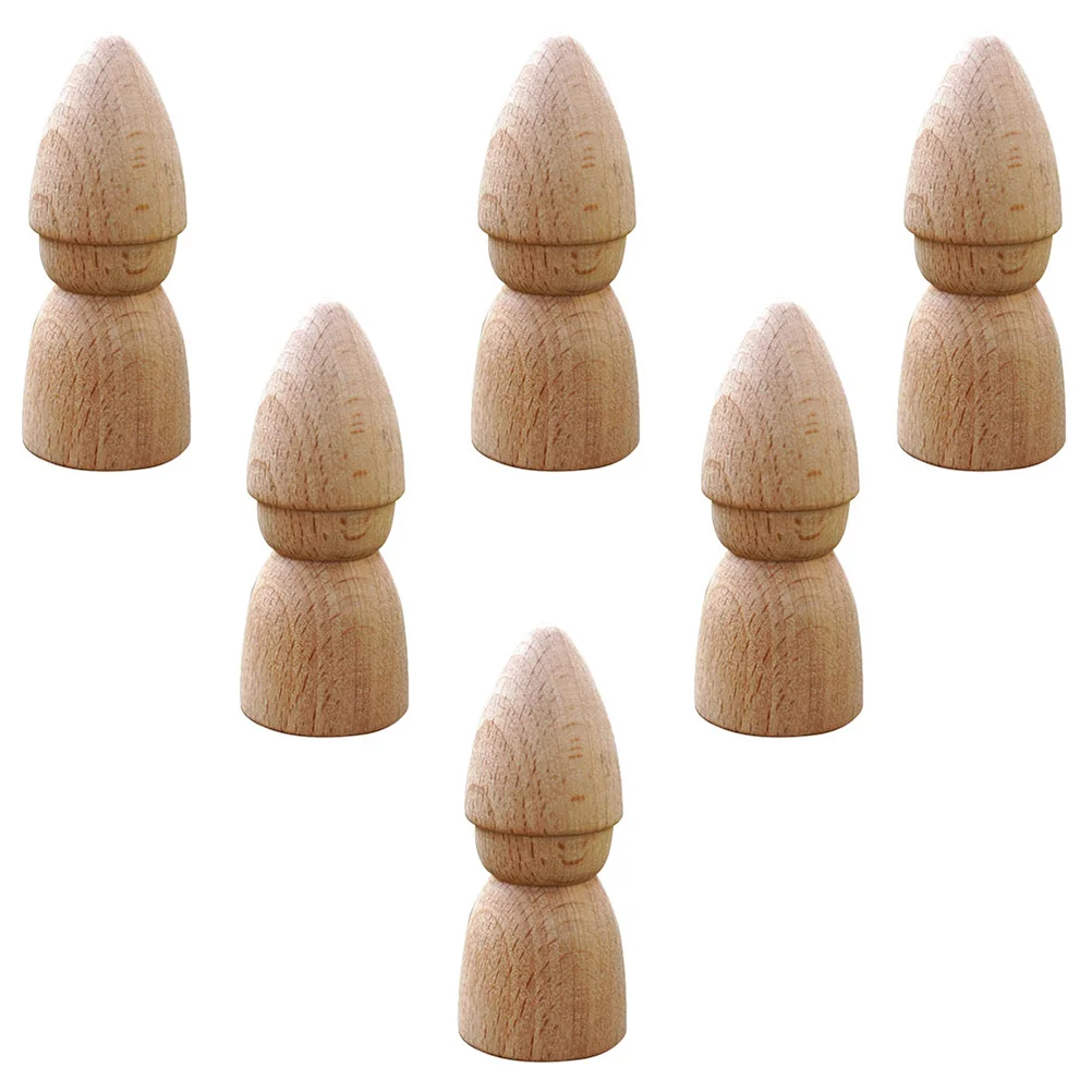 

Wood Peg Dolls Toys Unfinished Wooden People Paintable Blank Figure For DIY Painting Craft Peg Game Party Wooden Doll