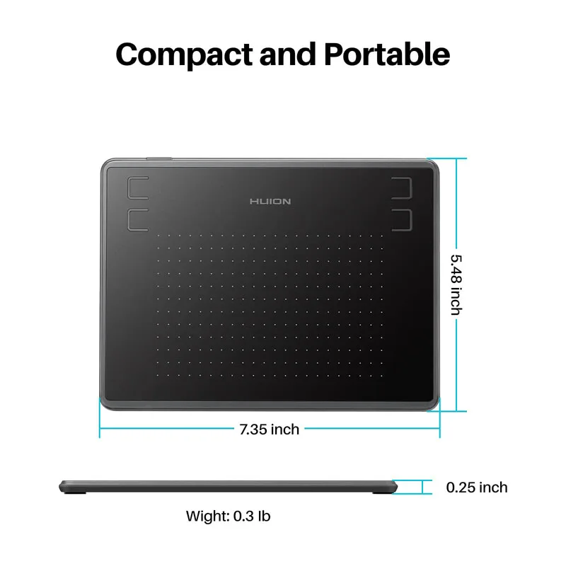 Huion H430p Comprimidos Digitais Micro Assinatura Usb Gráficos Desenho Caneta Tablet Osu Jogo Bateria-livre Tablet Mesa Digitalizadora - Imagem 6