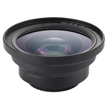 Macro professionale da 37 mm + obiettivo grandangolare da 72 mm 0,39X Full HD per videocamera 4K