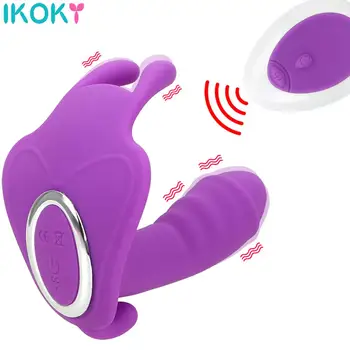 Wearable Butterfly Dildo Vibrator G Spot Massager Vibrating Panties Clitoris Stimulator Sex Toys for Women 10 Speed 2