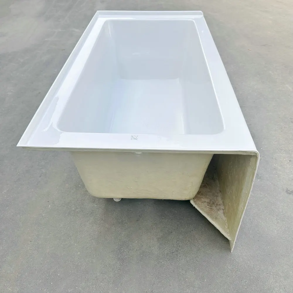 60X32x22 60x30x22 Niche Acrylic Monolithic Bathtub White Rectangular Soaking Luxury Bathtub Bathroom Use Single