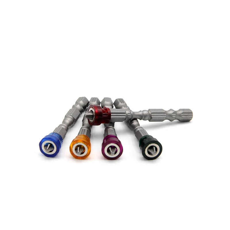 Color Magnetic Coil Screwdriver Head Hexagonal Handle Single Head Cross Magnetic Bits Power Tool Accessory Set 5pc screwdriver set