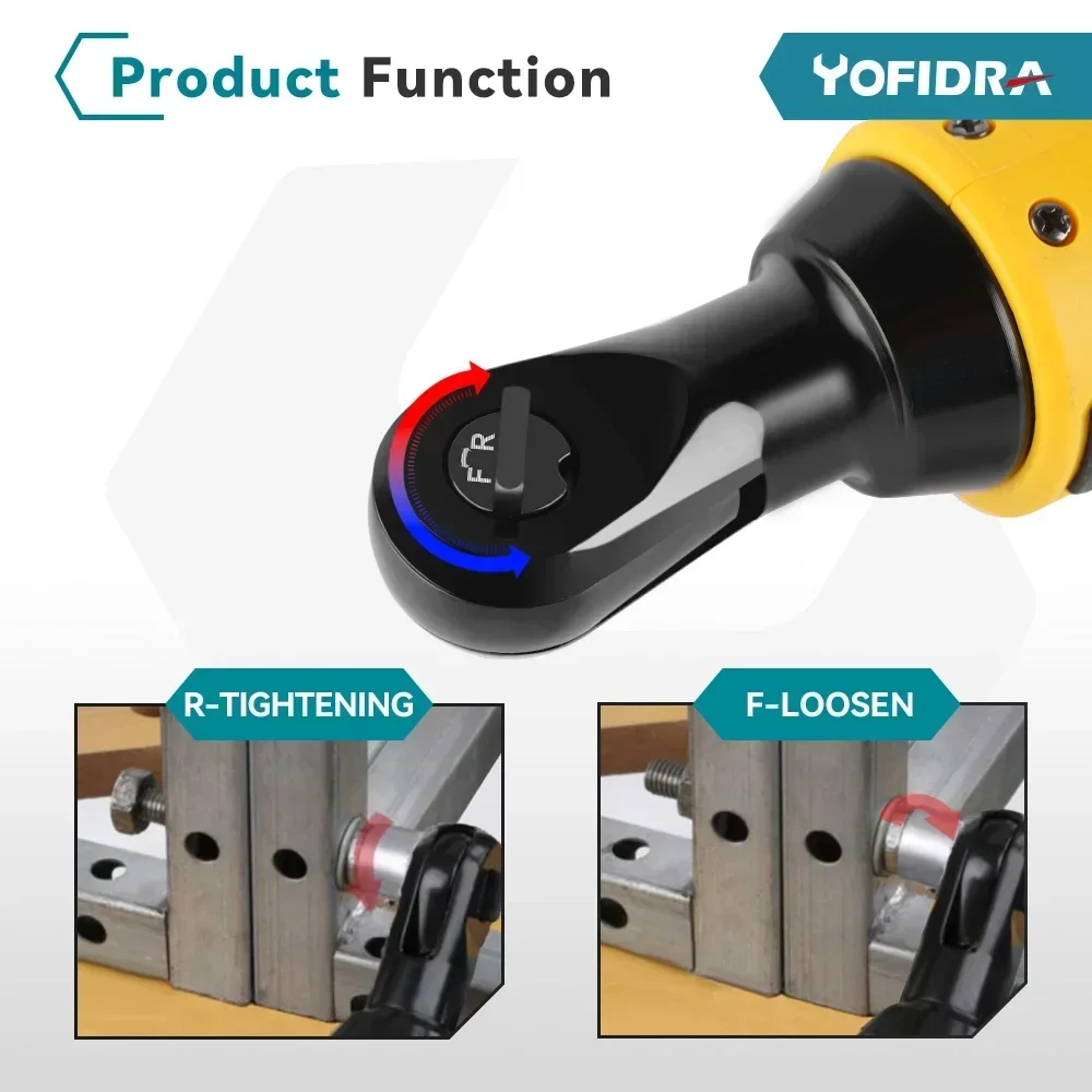 200N.M Electric Wrench Ratchet 3/8 Inch Cordless Efficient Handheld Rechargeable Repair Power Tool For Makita 18V Battery 4
