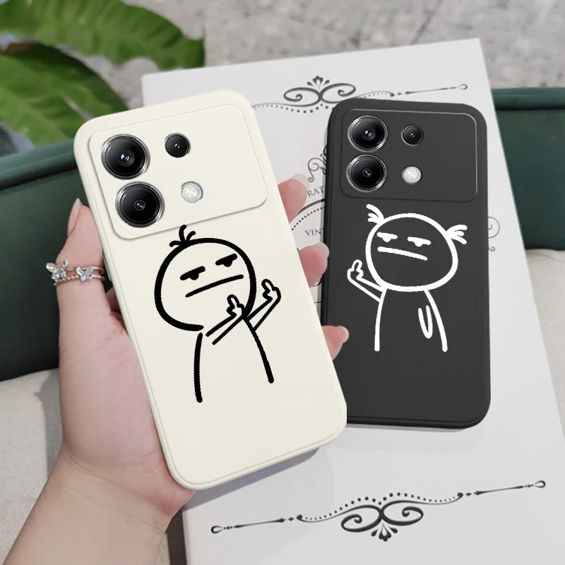 Playful Silicone Cover with Comical Friend Design