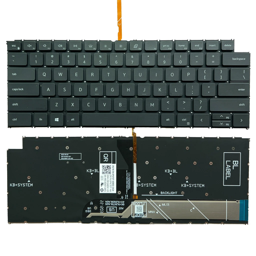 3420 Tastiera Retroilluminata Usa Per Dell Latitude 14 3320 3420 Vostro 5310 5320 5410 5415 P143G 0 Pk7Dt Nsk-Degabw Laptop