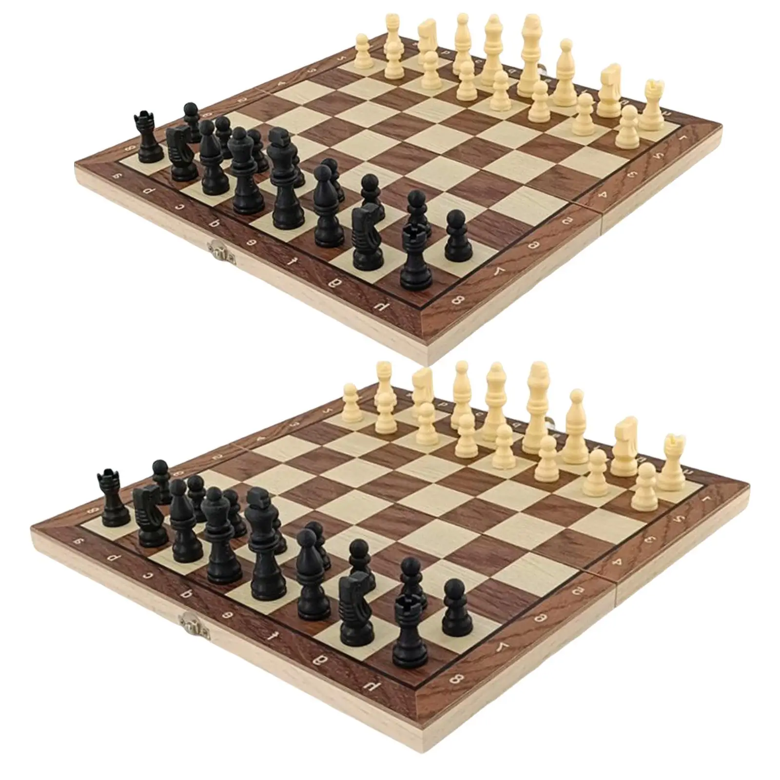Wooden Chess Backgammon Checkers Travel Games Chess Set for Family Perfect Gifts