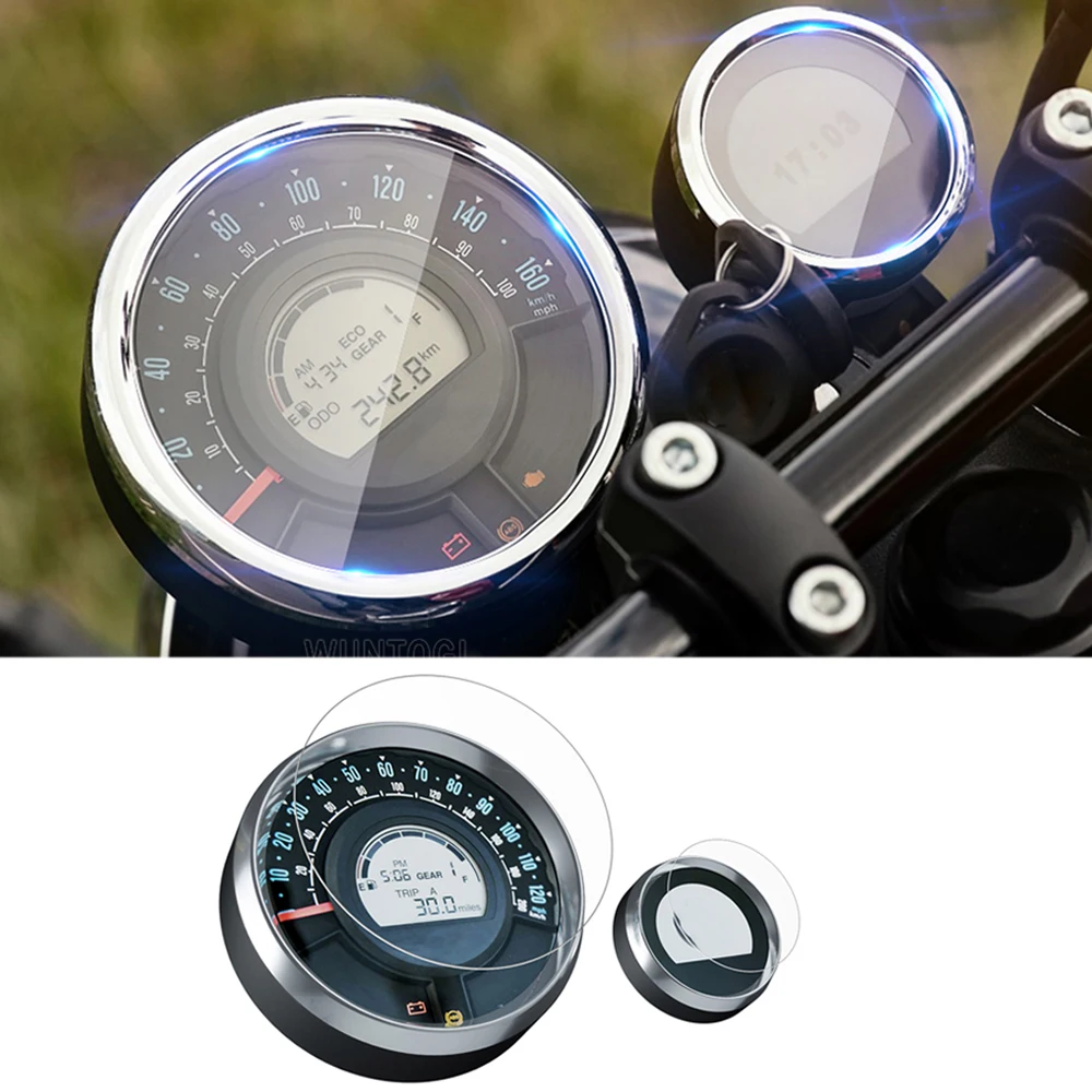 For Royal Enfield Scram 411-Super Meteor 650-Motorcycle Scratch Cluster Screen Dashboard Protection Instrument Film
