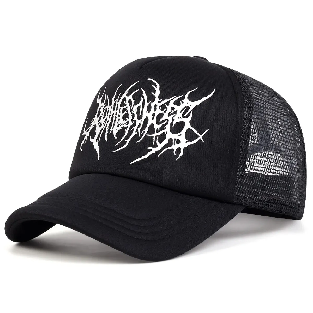 【BEENTRILL】男女共用 B Gothic Logo Ball Cap / 追跡付 2024 New Hip Hop Unisex Hat New Embroidery Gothic Street
