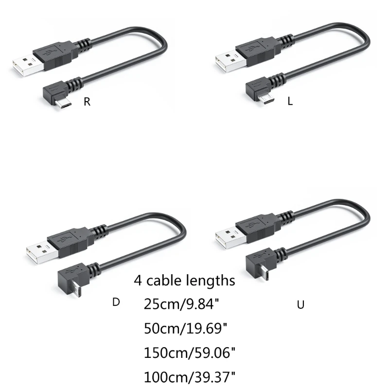 마이크로 USB 케이블, USB2.0 안드로이드 어댑터 커넥터 마이크로 USB 장치용 데이터 와이어 라인 고속 충전 및 데이터 전송