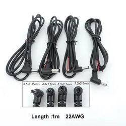 1m DC Power Cable 4.0x1.7 3.5x1.35mm 5.5x2.1mm 2.5mm DC Cable 22AWG Extension Cord Male Female connector For CCTV Camera A07