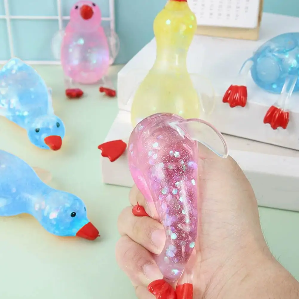 오로라 말토즈 덕 핀치 앤 스트레스 해소 장난감, 어린이 스트레스 해소를 위한 슬로우 리바운드 시럽볼