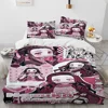 Demon Slayer Bedding Set Kamado Nezuko Duvet Cover Set Bedspread Pillowcase King Queen Full Single Size Bed Linen Kids Teen Gift 6