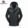 2024 Men Spring Outdoor Leisure Solid Detachable Hooded Jacket Men Autumn Waterproof High-Quality Design Jacket Male Coat 8XL 2
