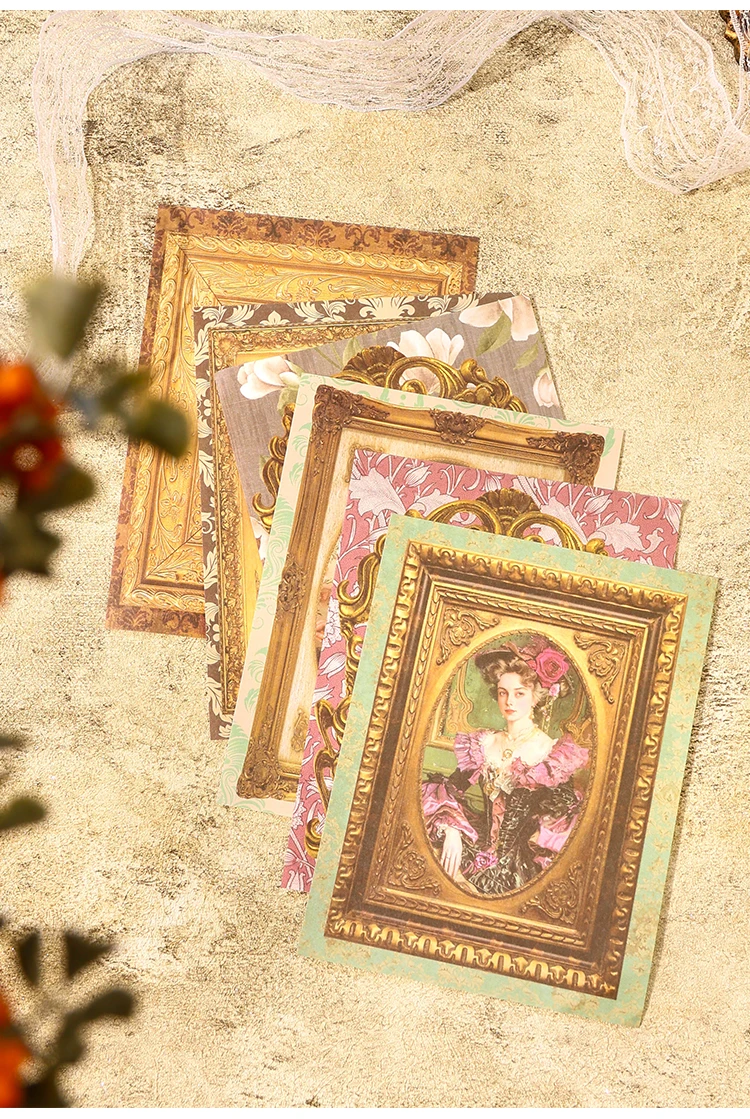 20 Stück Vintage-Materialien Papier Scrapbooking-Materialien DIY Fotoalbum Collage Journal Kreatives Briefpapier Kunstpapier – Detail 11