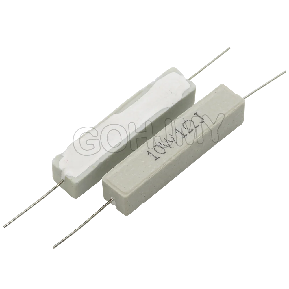 10PCS 10W Cement resistance 0.1 ~ 10k ohm 0.22 0.33 0.33R 1R 2R 8R 10R 15R 47R 100R 1 10 25 47 100 1K 2K 10K ohm Cement resistor