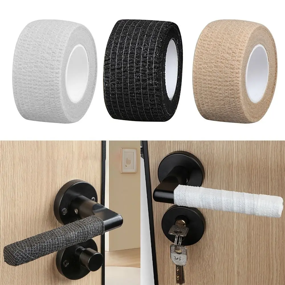Anti-Slip Door Handle Tape Portable Self-adhesive Anti Collision Door Handle Wrapped Tape Anti-Static Knob Cover for Home