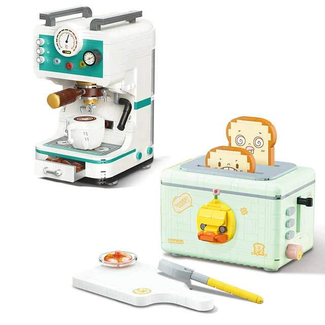 Coffee Machine Toy Building Set, Compatible With Home Dcor