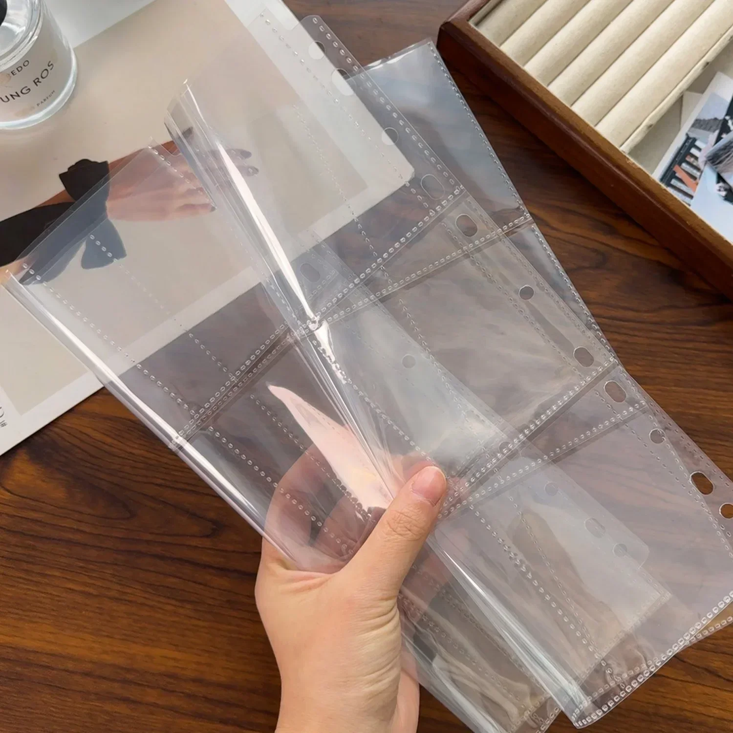 Trading Gaming Card Sleeves Storage Wallets Album Pages Collection Cards 9-Card Protector Holders Sleeve Kpop idol Photo Albums