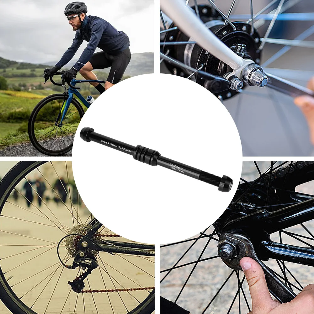 알루미늄 합금 MTB 로드 바이크 쓰루 액슬 12x135-142-148mm P1.5/P1.75/P1.0 자전거 허브 샤프트 퀵 릴리즈 액슬 자전거 실내 스포츠용