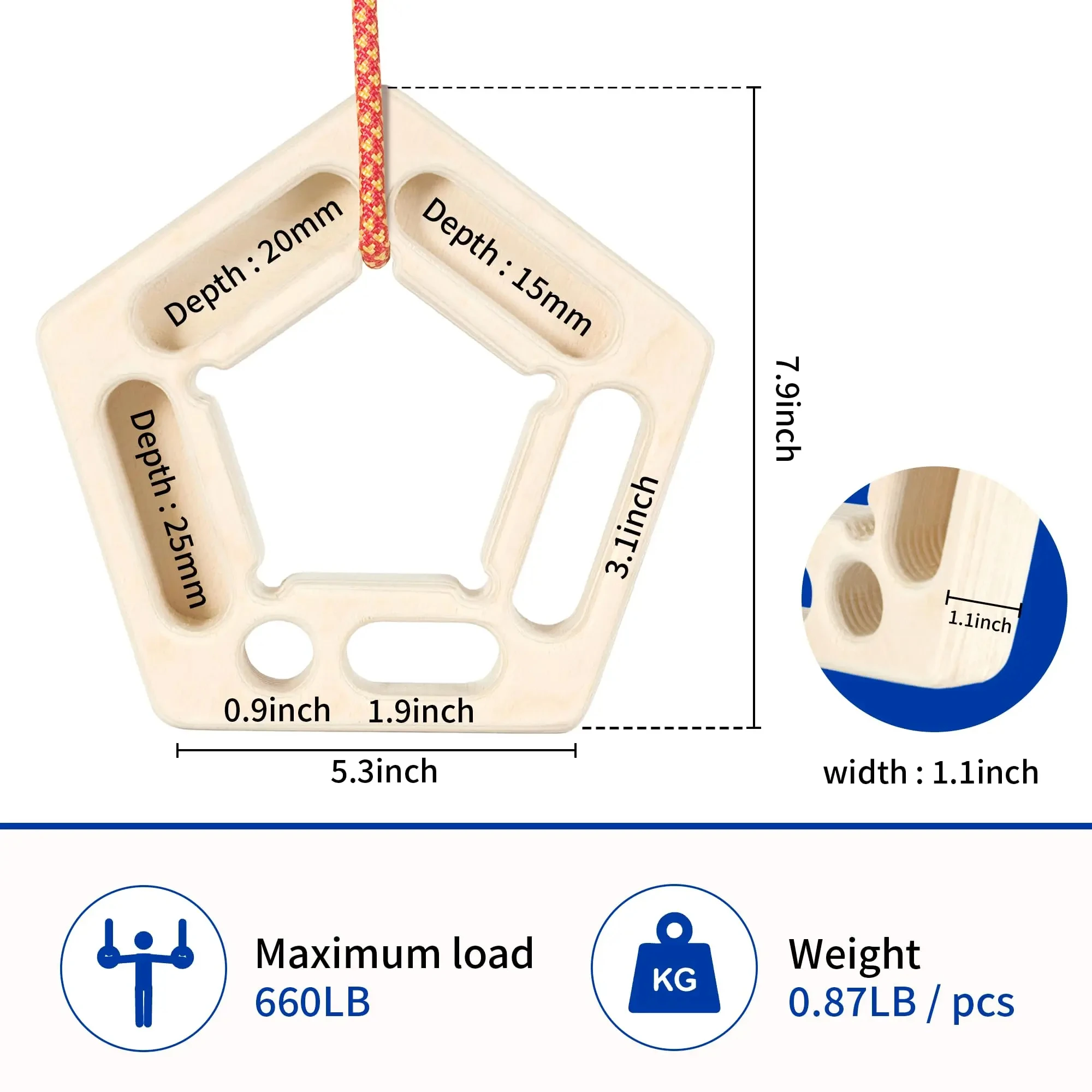 Board Climbing Finger Strengthen Board Portable Use