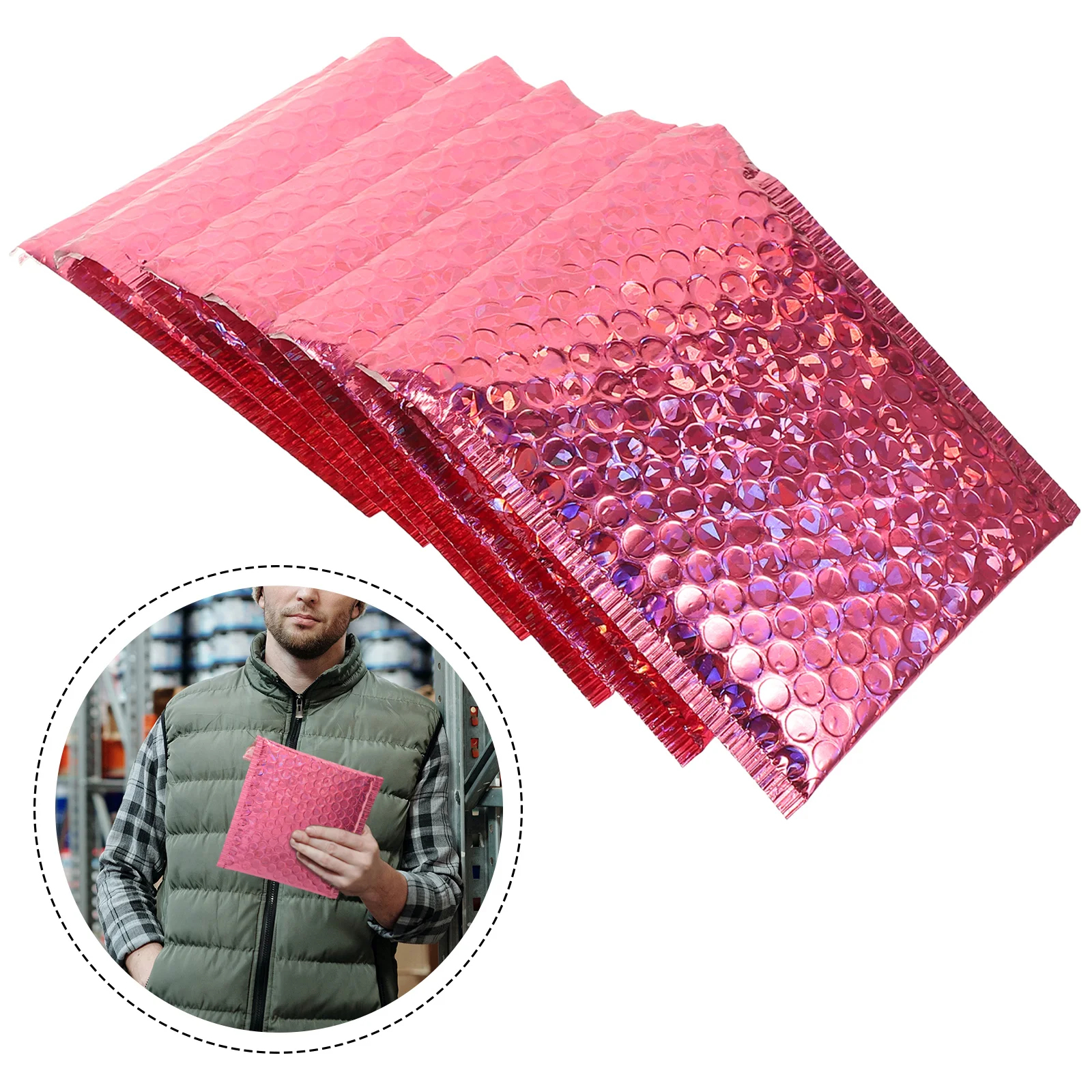 

20 Pcs Foam Bag Shipping for Small Business Portable Package Bags Mailing Delivery Pouches Color Pet Aluminum Foil Film Mailers