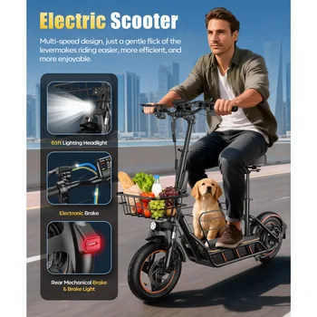 Monopattino Elettrico FREEBOY H14 Nuovo, 600W di Potenza Massima, 36V10Ah, Ideale per Pendolarismo e Acquisti, Scooter Elettrico con Pneumatici da 14 Pollici, Monopattino Portatile