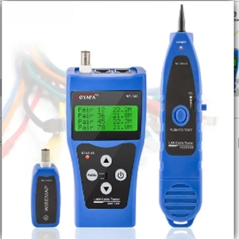 NOYAFA NF-308 RJ45 Ethernet Network Cable Tester Coaxial BNC USB Metal Line Finder RJ11 Telephone Wire Tracker Original Package 5