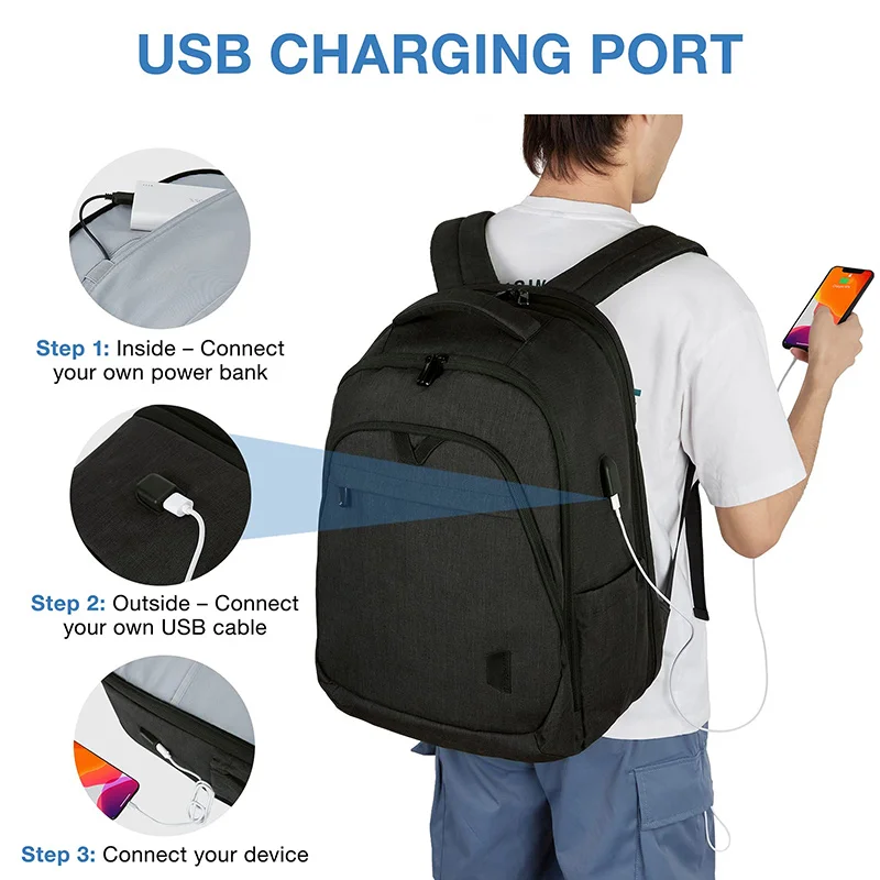 Αγοράστε Smart Bag Smart Women Backpack with Usb Charge Input