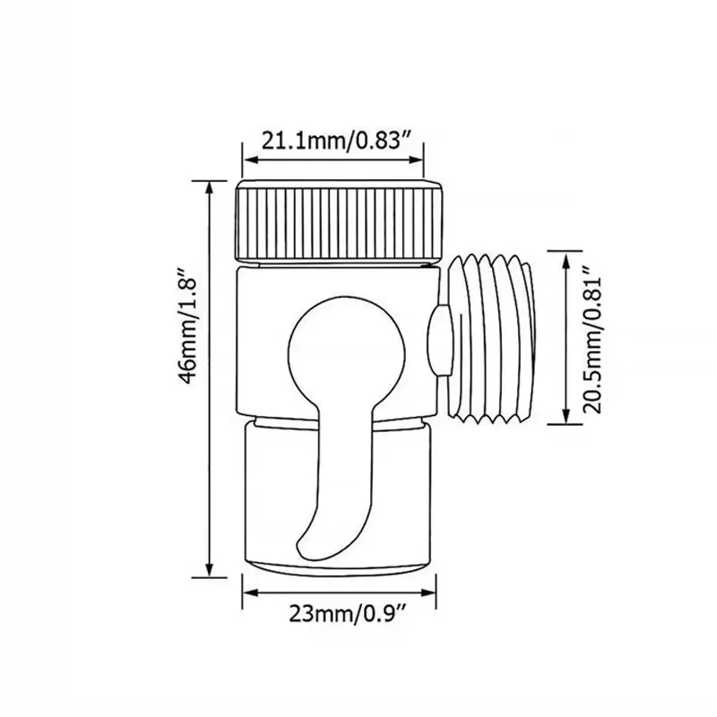 Faucet 1 in 2 Out Water Distributor Switch Shower Basin Faucet Diverter Valve External Washing Machine Water Pipe Switch Valve shower head diverter valve faucet valve
