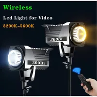 300W Bi LED Video Light with 2.4G Control, CRI90+/Bowens Mount Continuous Output Lighting for Studio Photograpny/Video Record 2