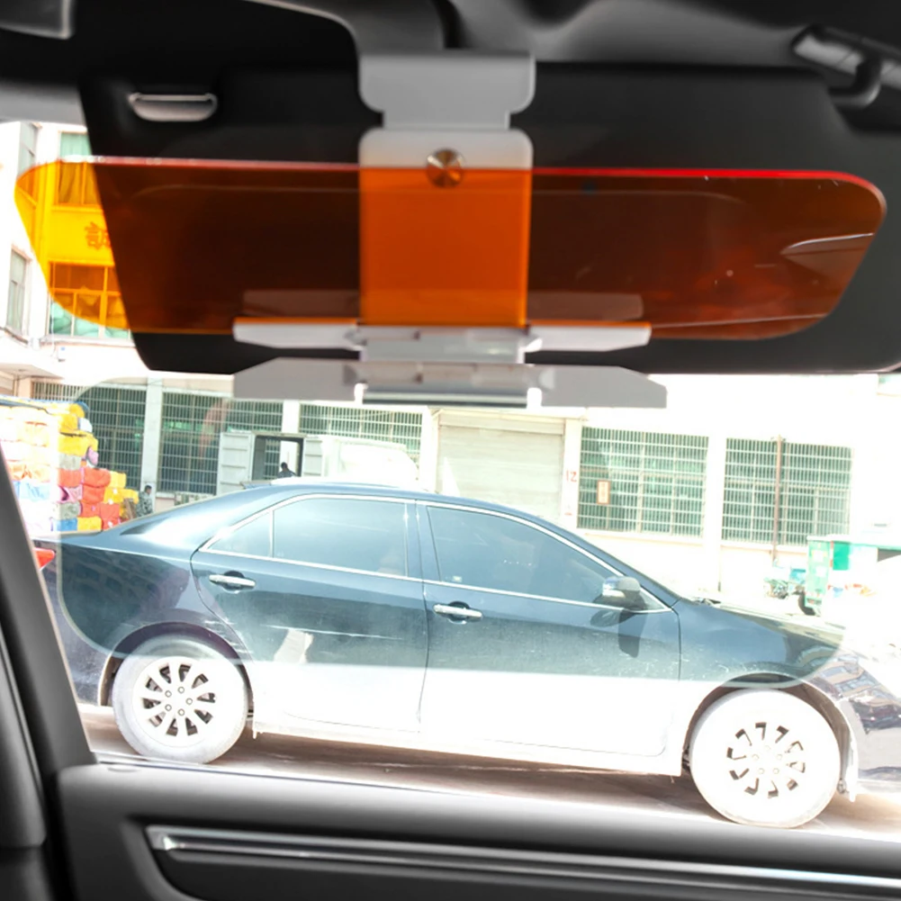 조절 가능한 햇빛 차단 안경, 자외선 차단 HD 눈부심 방지 고글, 접이식 플립 다운 클리어 뷰 바이저 HD 주야간 눈부심 방지 고글