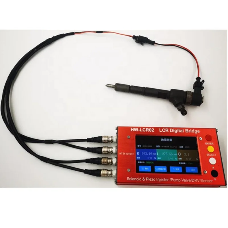 

Multifunctional simulator HW-LCR02 LCR digital bridge diesel fuel solenoid piezo injectors pump valve LCR tester
