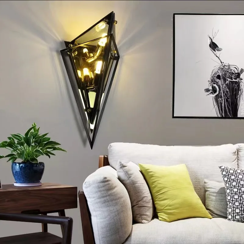 Modern Designer Angular Diamond Ceiling Chandelier Glass Hanging Light for Home Decor Dining Room