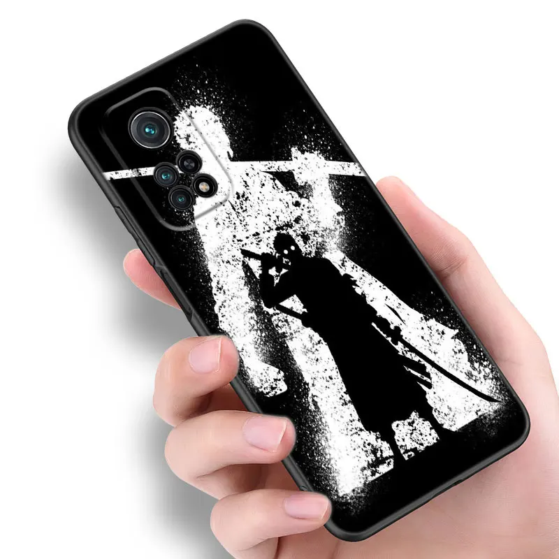 O-One Piece Roronoa Zoro Phone Case For Xiaomi Mi 8 9 SE 10 10T 11 12 13 Lite 9T 11T 12S 12T 13T Pro 11i 12X Black Cover