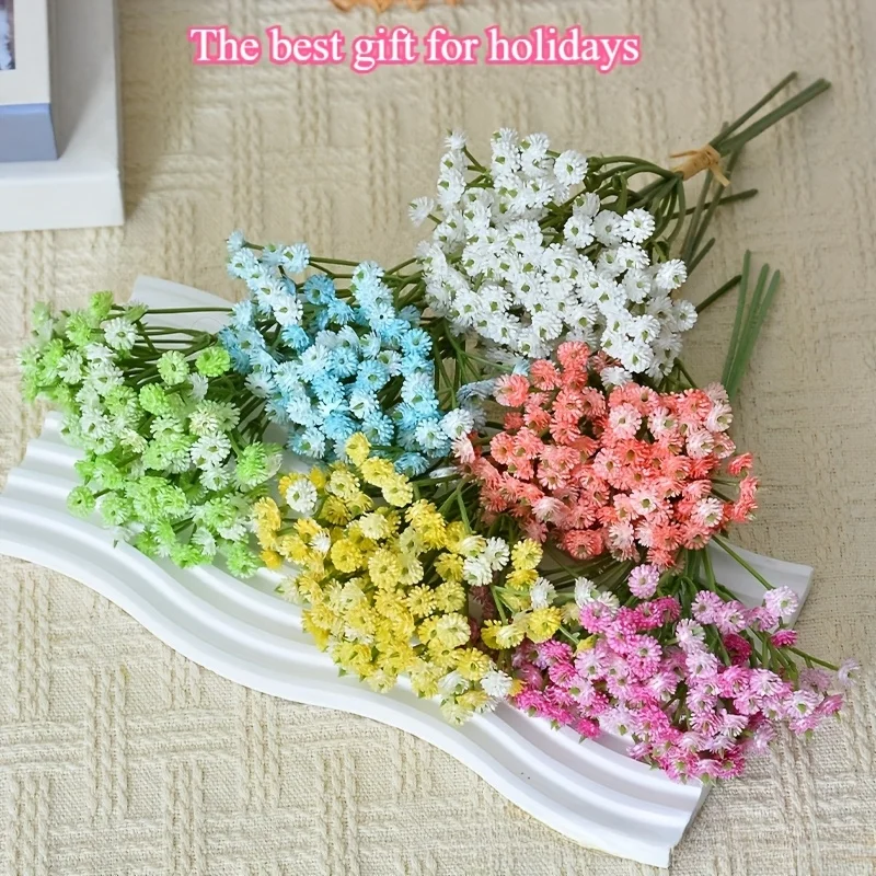 1pc 45 Flower Simulated Flower, Eternal Flower, Starry Sky, Single Fake Flower, Soft Rubber Flower, Wedding Hand-Held Flower