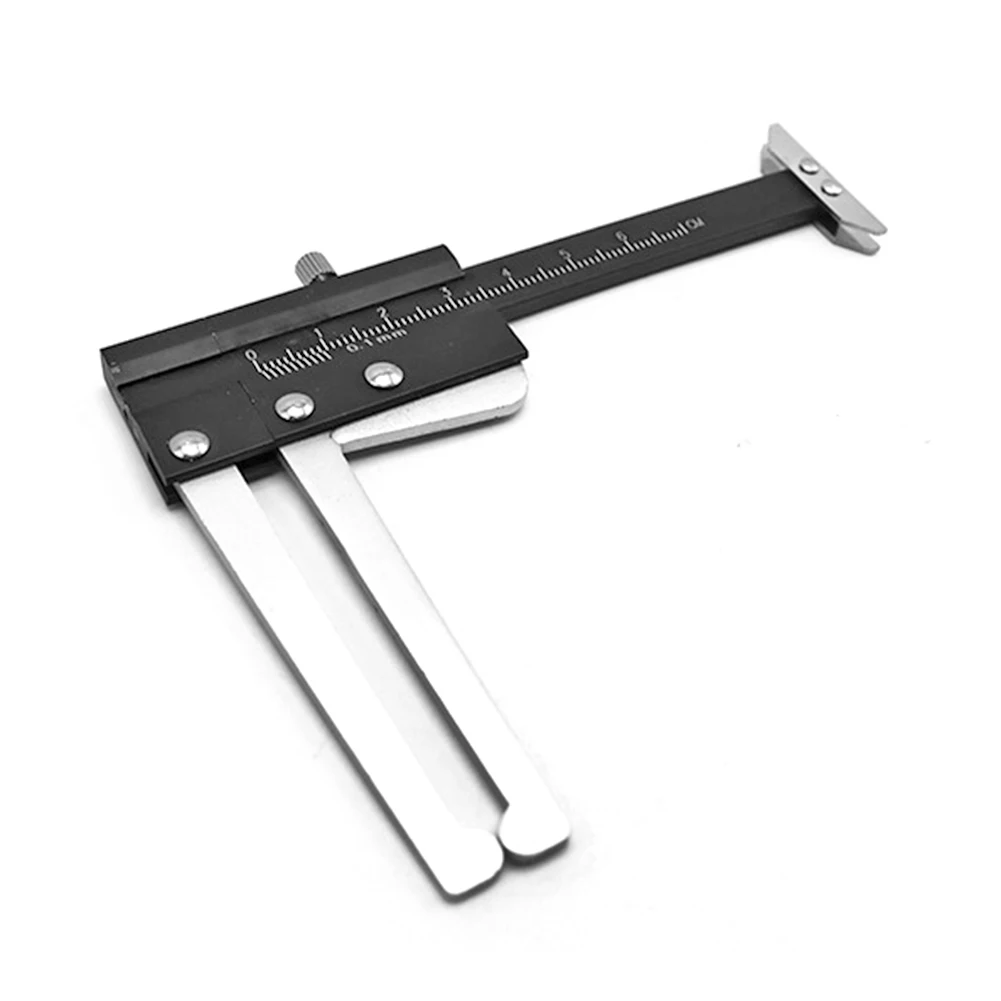 Car Wheel Brake Disc Gauge Ruler Stainless Steel Brake Disc Thickness Wear Depth Clamping Caliper Fixed Measurement Tool 5