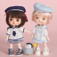 OB11 Dolls Sailor Suits Clothes Fashion Dolls Navy Uniform Suit DIY Accessories Dress Up Toys For 1/12 BJD,OB11,Molly, GSC Doll 2