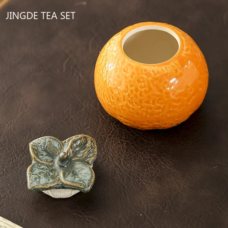 Creativity Model Ceramics Tea Caddy Sealed Storage Tank Portable Tea Boxes