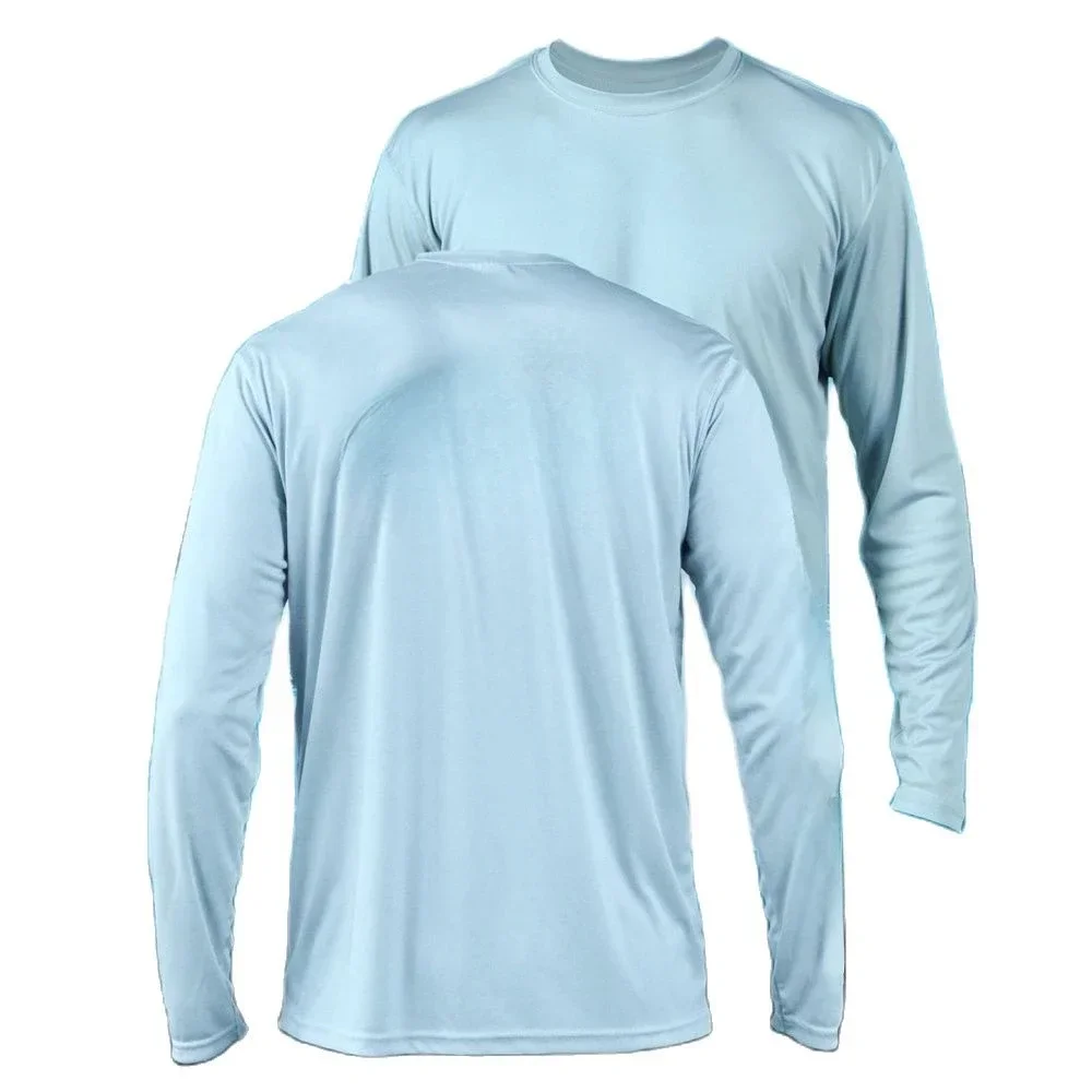 Fishing Shirts Long Sleeve Performance Protection UV Sun UPF Men Quick Dry Fishing Shirt Outdoor Sport Fish Clothing