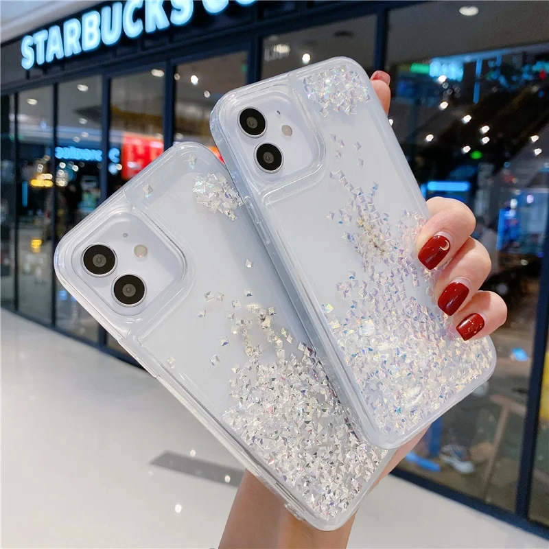 Luxury Bling Rhinestone Quicksand Glitter Phone Case Cover