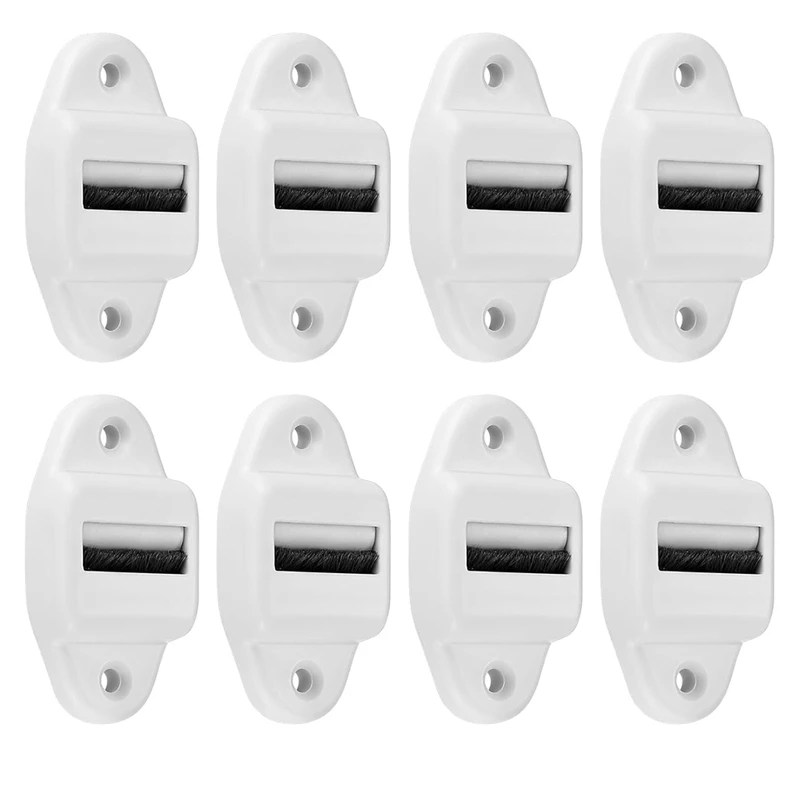 Pack Of 8 Belt Guide Roller Shutter Belt Guide With Roller And Brush Blind Guide (Roll Up To 23Mm Width)